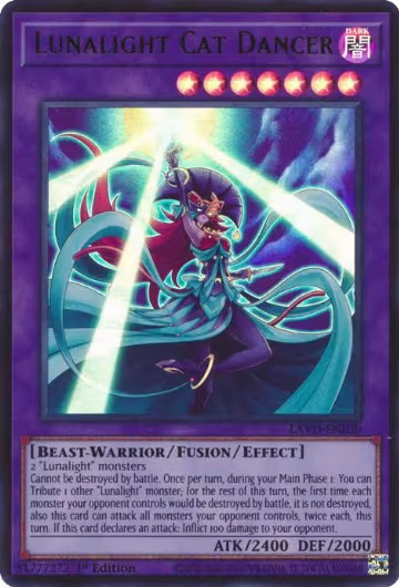 Lunalight Cat Dancer (LAVD-ENL30), Legendary Arc-V Decks — Yu-Gi-Oh! card price