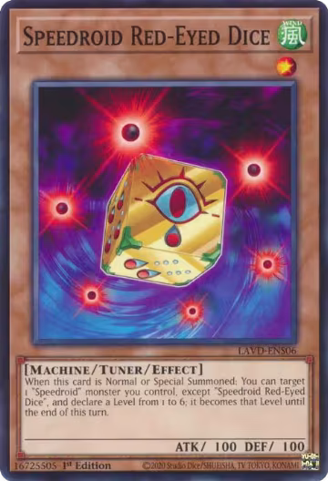 Speedroid Red-Eyed Dice (LAVD-ENS06), Legendary Arc-V Decks — Yu-Gi-Oh! card price
