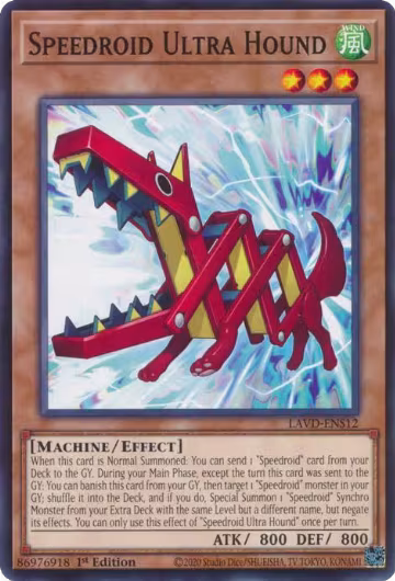 Speedroid Ultra Hound (LAVD-ENS12), Legendary Arc-V Decks — Yu-Gi-Oh! card price