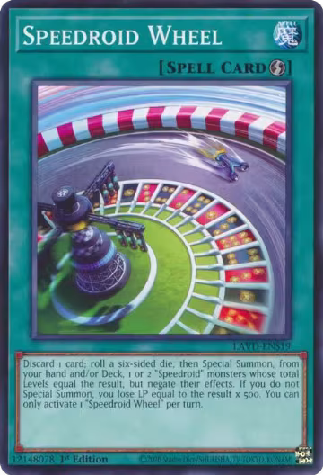 Speedroid Wheel (LAVD-ENS19), Legendary Arc-V Decks — Yu-Gi-Oh! card price