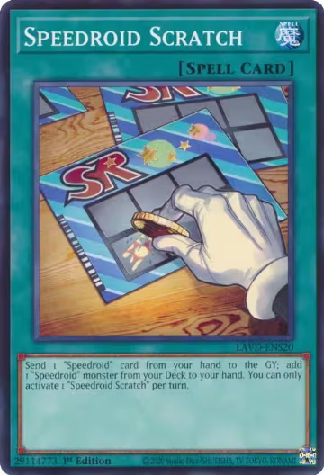 Speedroid Scratch (LAVD-ENS20), Legendary Arc-V Decks — Yu-Gi-Oh! card price