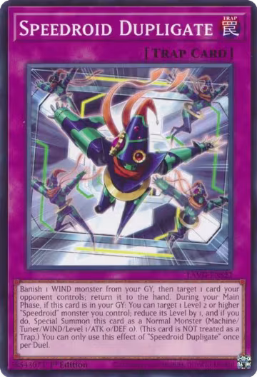 Speedroid Dupligate (LAVD-ENS22), Legendary Arc-V Decks — Yu-Gi-Oh! card price
