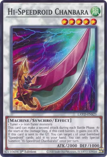 Hi-Speedroid Chanbara (LAVD-ENS25), Legendary Arc-V Decks — Yu-Gi-Oh! card price