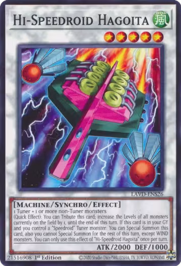 Hi-Speedroid Hagoita (LAVD-ENS26), Legendary Arc-V Decks — Yu-Gi-Oh! card price