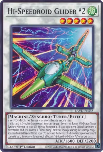 Hi-Speedroid Glider #2 (LAVD-ENS35), Legendary Arc-V Decks — Yu-Gi-Oh! card price