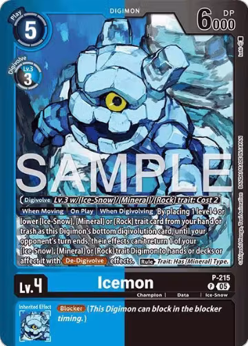 Icemon (P-215 P), Limited Card Pack -Final Crest- — Digimon card price