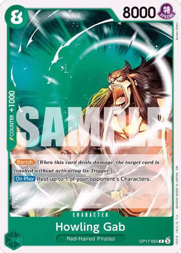 Howling Gab (OP17-024), The World's Strongest Warriors — One Piece card price