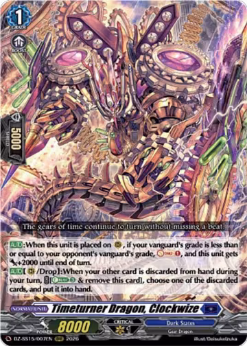 Timeturner Dragon, Clockwize (DZ-SS15/007EN), DZ-SS15: The Legendary Vanguards — Vanguard card price