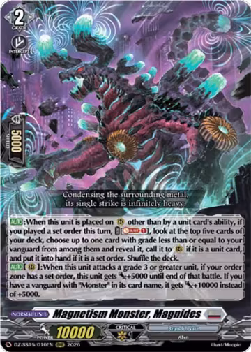 Magnetism Monster, Magnides (DZ-SS15/010EN), DZ-SS15: The Legendary Vanguards — Vanguard card price