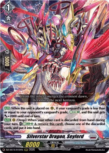 Silverstar Dragon, Seyferd (DZ-SS15/012EN), DZ-SS15: The Legendary Vanguards — Vanguard card price