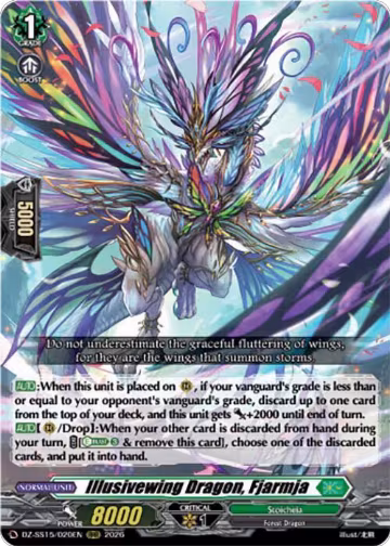 Illusivewing Dragon, Fjarmja (DZ-SS15/020EN), DZ-SS15: The Legendary Vanguards — Vanguard card price