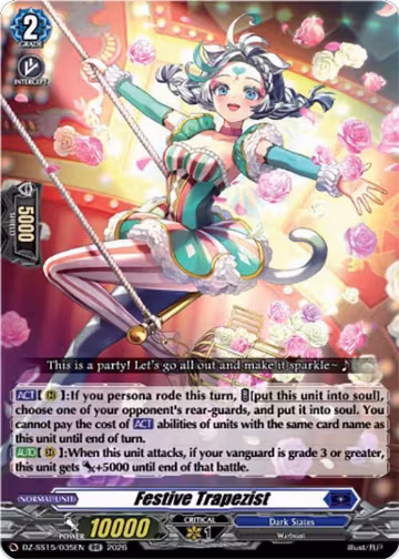 Festive Trapezist (DZ-SS15/035EN), DZ-SS15: The Legendary Vanguards — Vanguard card price