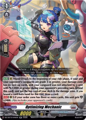Optimizing Mechanic (DZ-SS15/040EN), DZ-SS15: The Legendary Vanguards — Vanguard card price