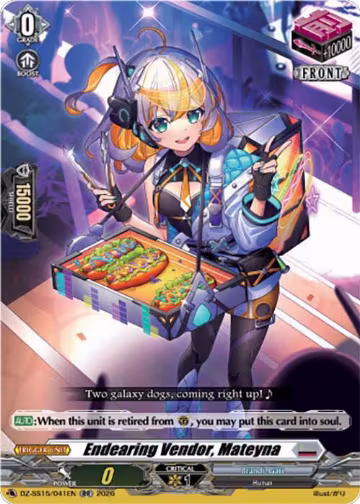 Endearing Vendor, Mateyna (DZ-SS15/041EN), DZ-SS15: The Legendary Vanguards — Vanguard card price