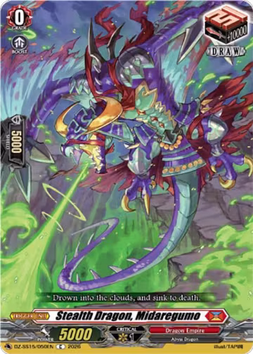 Stealth Dragon, Midaregumo (DZ-SS15/050EN), DZ-SS15: The Legendary Vanguards — Vanguard card price
