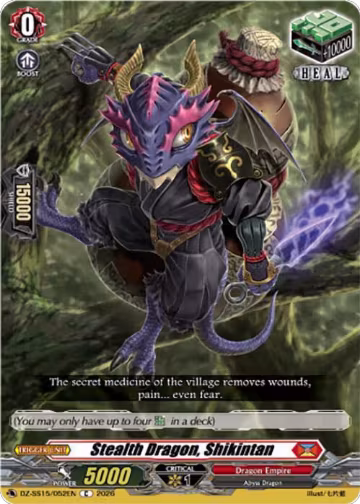 Stealth Dragon, Shikintan (DZ-SS15/052EN), DZ-SS15: The Legendary Vanguards — Vanguard card price