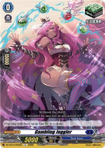 Gambling Juggler (DZ-SS15/056EN), DZ-SS15: The Legendary Vanguards — Vanguard card price