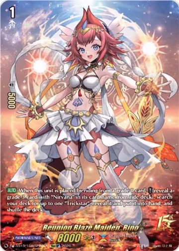 Reunion Blaze Maiden, Rino (15thSP) (DZ-SS15/15thSP03EN), DZ-SS15: The Legendary Vanguards — Vanguard card price