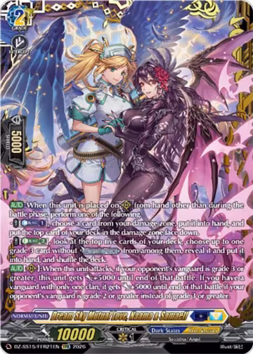 Dream Sky Mutual Love, Naama & Samaell (FFR) (DZ-SS15/FFR21EN), DZ-SS15: The Legendary Vanguards — Vanguard card price