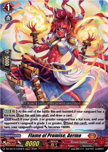 Flame of Promise, Aermo (DZ-SS15/LG03EN), DZ-SS15: The Legendary Vanguards — Vanguard card price