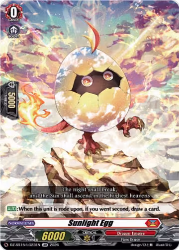 Sunlight Egg (DZ-SS15/LG23EN), DZ-SS15: The Legendary Vanguards — Vanguard card price