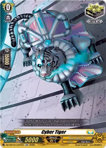 Cyber Tiger (DZ-SS15/LG37EN), DZ-SS15: The Legendary Vanguards — Vanguard card price