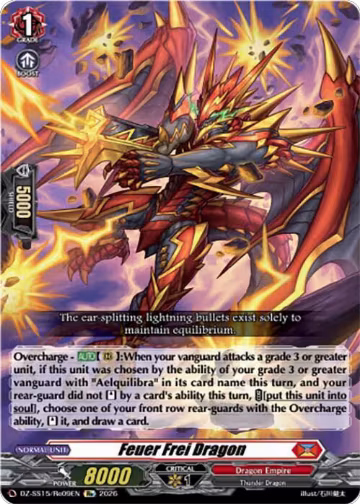 Feuer Frei Dragon (DZ-SS15/Re09EN), DZ-SS15: The Legendary Vanguards — Vanguard card price