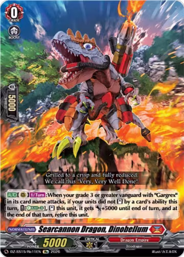 Searcannon Dragon, Dinobellum (DZ-SS15/Re11EN), DZ-SS15: The Legendary Vanguards — Vanguard card price