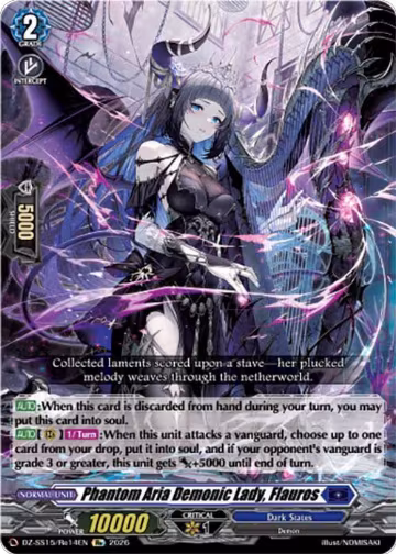 Phantom Aria Demonic Lady, Flauros (DZ-SS15/Re14EN), DZ-SS15: The Legendary Vanguards — Vanguard card price