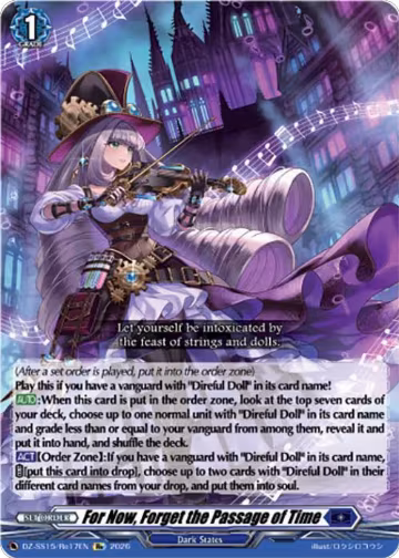 For Now, Forget the Passage of Time (DZ-SS15/Re17EN), DZ-SS15: The Legendary Vanguards — Vanguard card price