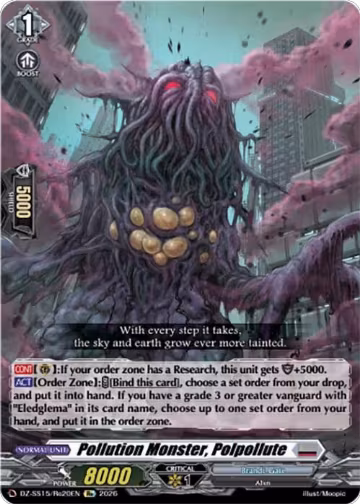 Pollution Monster, Polpollute (DZ-SS15/Re20EN), DZ-SS15: The Legendary Vanguards — Vanguard card price