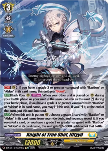 Knight of True Shot, Illtyyd (DZ-SS15/Re24EN), DZ-SS15: The Legendary Vanguards — Vanguard card price