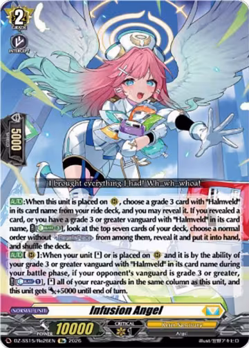 Infusion Angel (DZ-SS15/Re26EN), DZ-SS15: The Legendary Vanguards — Vanguard card price