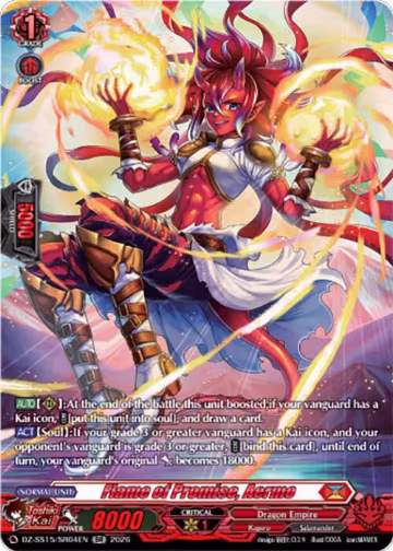 Flame of Promise, Aermo (SR) (DZ-SS15/SR04EN), DZ-SS15: The Legendary Vanguards — Vanguard card price