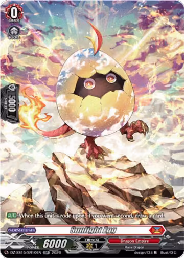 Sunlight Egg (SR) (DZ-SS15/SR10EN), DZ-SS15: The Legendary Vanguards — Vanguard card price