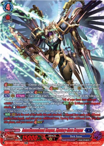 Interdimensional Dragon, Mystery-flare Dragon (SR) (DZ-SS15/SR17EN), DZ-SS15: The Legendary Vanguards — Vanguard card price