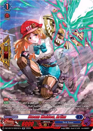 Steam Maiden, Arlim (SR) (DZ-SS15/SR24EN), DZ-SS15: The Legendary Vanguards — Vanguard card price