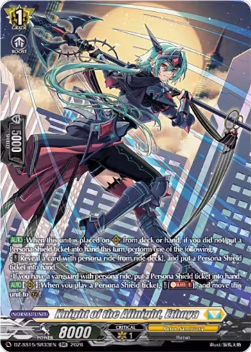 Knight of the Allnight, Ethnya (SR) (DZ-SS15/SR33EN), DZ-SS15: The Legendary Vanguards — Vanguard card price
