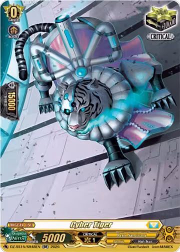 Cyber Tiger (SR) (DZ-SS15/SR48EN), DZ-SS15: The Legendary Vanguards — Vanguard card price