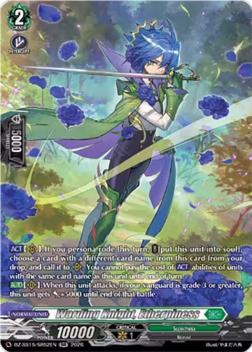 Warding Knight, Etherpiness (SR) (DZ-SS15/SR52EN), DZ-SS15: The Legendary Vanguards — Vanguard card price