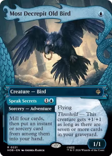 Most Decrepit Old Bird (Showcase) (221), The Hobbit — Magic card price