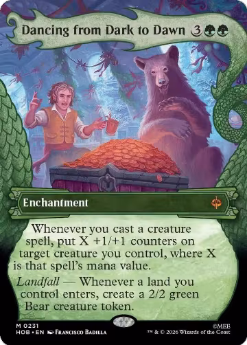 Dancing from Dark to Dawn (Showcase) (231), The Hobbit — Magic card price