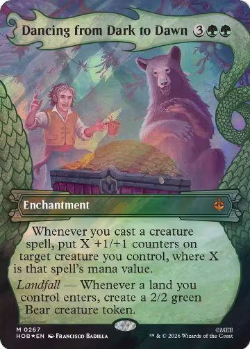 Dancing from Dark to Dawn (Showcase) (Surge Foil) (267), The Hobbit — Magic card price