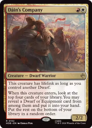 Dain's Company (152), The Hobbit — Magic card price