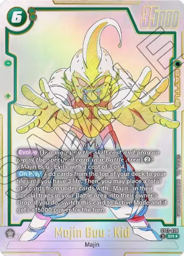 Majin Buu : Kid - ST01-038 (Alternate Art) (ST01-038), Story Booster 01 — DB Fusion card price