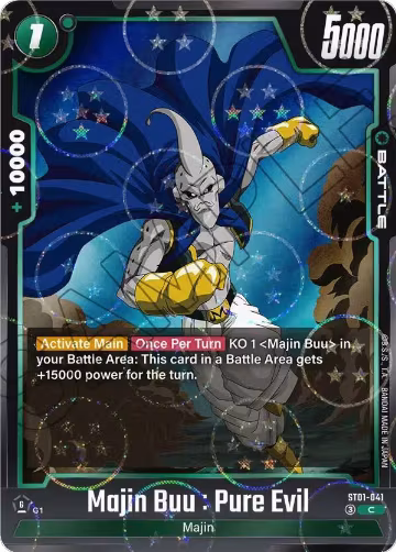 Majin Buu : Pure Evil - ST01-041 (Dragon Ball Pattern) (ST01-041), Story Booster 01 — DB Fusion card price