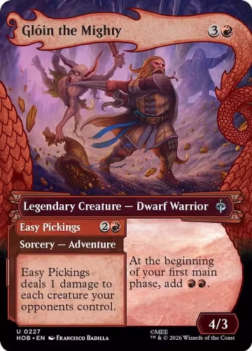 Gloin the Mighty (Showcase) (227), The Hobbit — Magic card price