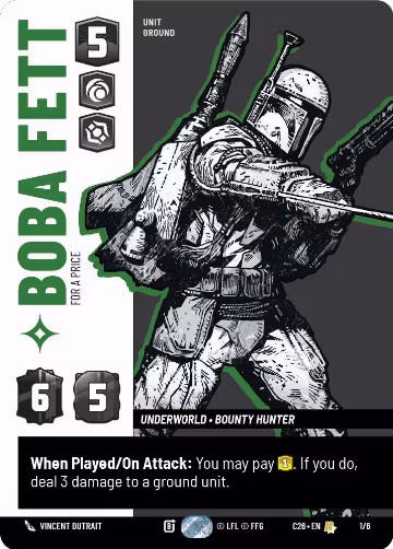 Boba Fett - For a Price (1/6) — card price