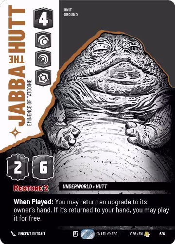 Jabba the Hutt - Eminence of Tatooine (6/6) — card price