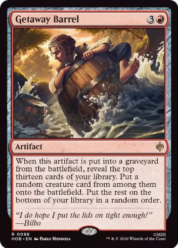 Getaway Barrel (98), The Hobbit — Magic card price